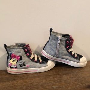 Minnie Mouse Toddler Hightop Tennis Shoes